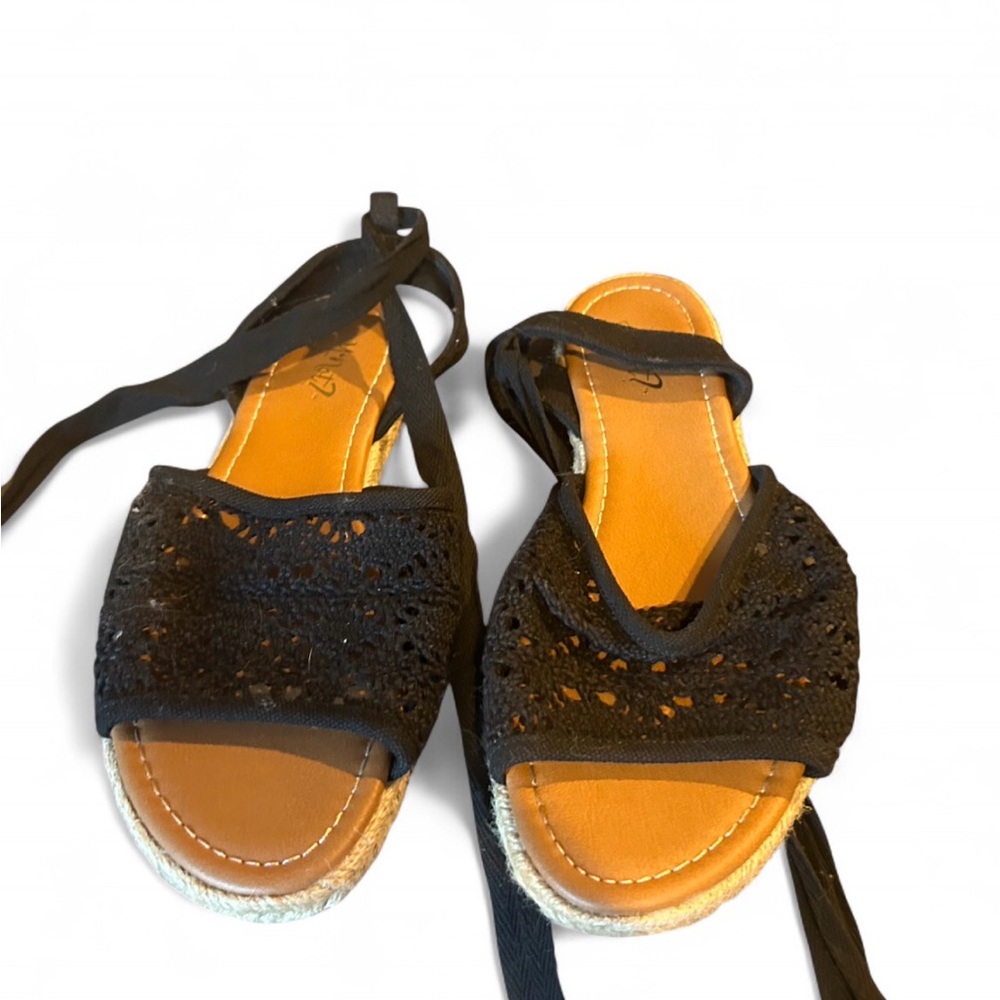 Black Espadrille Sandals